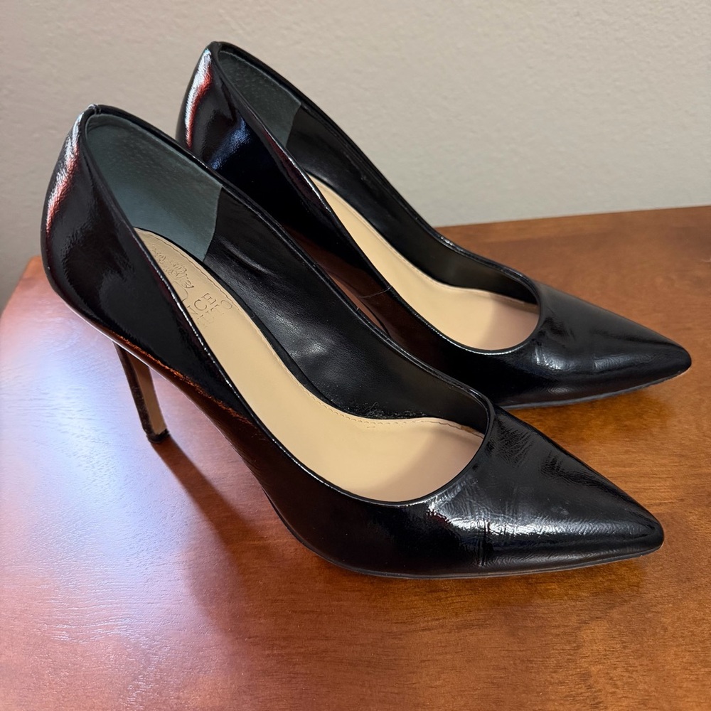 Vince Camuto Sevilla Patent Black Heels